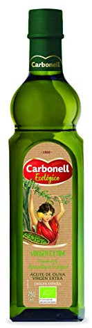 Carbonell - Aceite de Oliva Virgen Extra Ecológico, Agricultura Ecológica, Sabor Frutado con un Toque Amargo, para Uso Frío - Botella de Vidrio, 750 ml