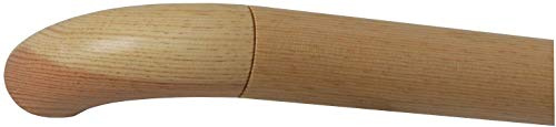 TIBU Kiefer Holz Handlauf Geländer 30-500cm Wandhandlauf Wand Treppe, Länge 2000 mm / 200 cm / 2,0 m und Endstück Holzkrümmling