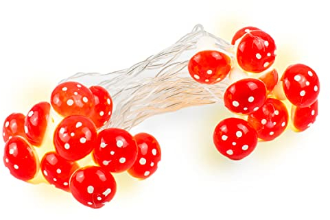 The Glowhouse Pilz-Lichterkette - batteriebetrieben