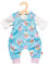 Heless 2085 - Bekleidungs-Set für Puppen im Einhorn Emil und Fee Emma Design, 2 teilig mit Strampler mit T-Shirt, Größe 35 - 45 cm