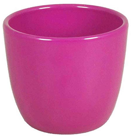 INNA-Glas Ceramic plant pot, Ø7,5cm, 6cm, pink - Planter/flower pot