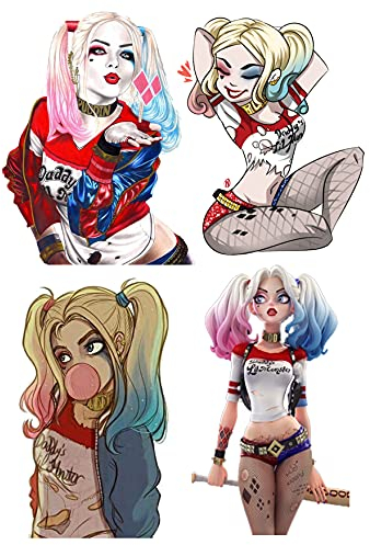 Har Quinn 4 Stuck - je.ca 15cm Cake Topper,Tortenaufleger,Geburtstag,Tortendeko,…… … Deckopapier, Zuckerpapier