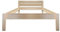 LIEGEWERK Massivholzbett Designbett mit Kopfteil 100x200 cm Bett Holz Bettgestell Holzbett (Breite 100 / Länge 200)