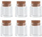 Danmu 50ml Mini Glass Bottles, Mini Bottles, Jars with Wood Cork Stoppers, Wish Bottles, Message Bottles for Wedding Favors, Baby Shower Favors, DIY Craft 6 Pack