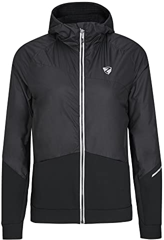 Ziener Damen NAKIMA Funktions- / Hybrid-Hacke Bergsport, Skitour | winddicht, Primaloft Active, black, 44