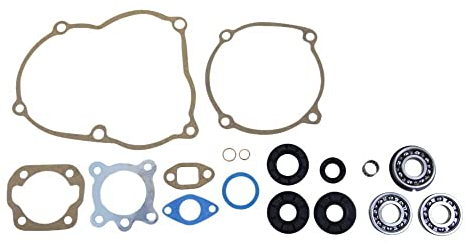 Dichtsatz + Wellendichtringe + Lager kompatibel mit Puch Maxi N S E50 Motor altes Modell 3-Lager Anroll/Kickstart