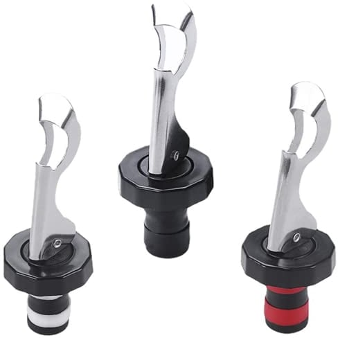 3 Pieces Wine Stoppers Silicone Wine Bottle Caps Reusable Wine Bottle Lid Vacuum Plug Manual Wine Bottle Beer Sealer Cover for Wine Beverage Supplies