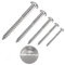 irsa24 200 Stk. Halbrund Holzschrauben mit Schlitz 5,0 x 30 mm DIN 96 Edelstahl A2 Halbrundkopf