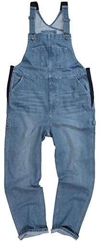 JP 1880 Salopette da lavoro in denim con vestibilità morbida, tante tasche e inserti elastici blu chiaro 6XL 782707901-6XL