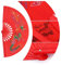 Éventail Chinois, Rouge Tai Chi Arts Martiaux Kung Fu Éventail en Bambou Main Droite Wushu Danse pour la Pratique de la Formation