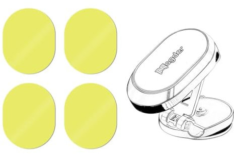Magder 4-Pack Magnetic Phone Car Mount - Double-Sided Sticky Pads, Highly Adhesive, Functional and Reliable