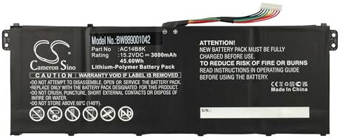 vhbw Batterie Compatible avec Acer Aspire 7 A717-71G-51MF, A717-72G-78UG Ordinateur Portable (3000mAh, 15,2V, Li-polymère)