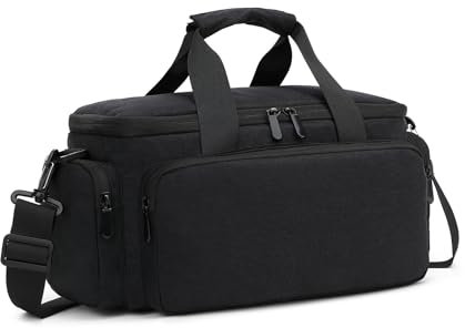 Andoer Camera Bag Travel Camera Shoulder Bag Water Resistant Shockproof for Mirrorless Camera with Removable Dividers and Shoulder Strap, Black