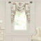 TOPLUXE Swag Volant Vorhang für Schlafzimmer Esszimmer Wohnzimmer Küche, Floral Kurzstore Waterfall Volant-Vorhang für Fenster 1 Stück (Breite 100cm, Blumenmuster)