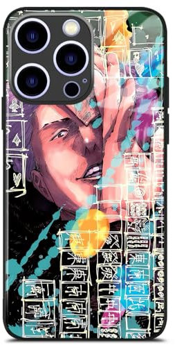 Japanese Manga Pattern Protective Shell - Unique Design Cover - Anime Character Phone Case (for iPhone 13,Kinji Hakari)