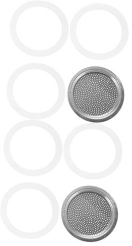 PRETYZOOM 2sätze Silikon Dichtungsringe Für Kaffeemaschinen Mit Edelstahlfilter Ersatzteile Für Mokkakanne Langlebig Und Installieren Lebensmittelecht Praktisch Im Gebrauch
