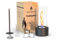 Tischkamin für Indoor und Outdoor Tischfeuer, Wendelflamme Windlicht, Gartenfackel und Bioethanolkamin aus Edelstahl Füllmenge von Unendliche Brenndauer