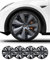 Radkappen 19 Zoll Tesla Model Y, 4 Ersatzteile Kompatibel Mit Tesla Model Y (19in Model Y- Style 6)