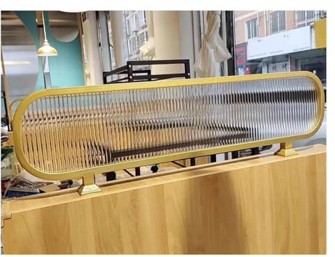 Raumteiler Hängend Paravent Trennwände für Essbereiche, dekorative Trennwände aus gestreiftem Glas im Restaurant, erhöhter Gang-Arbeitsplatten-Schreibtischteiler, 30/50 cm niedriger Zaun