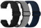 TumpCez Elastische Uhrenarmbänder,16mm 18mm 19mm 20mm 22mm 24mm Schnellverschluss Nylon Armband Verstellbare Aatmungsaktive Sportbänder Ersatzarmband für Herren Damen