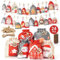 Alintor Adventskalender zum Befüllen, 4 Größen Adventskalender selber Befüllen (21x15cm/18x13cm/15x13cm/13x10cm), Weihnachtskalender zum Befüllen, Adventskalender Säckchen für Kinder