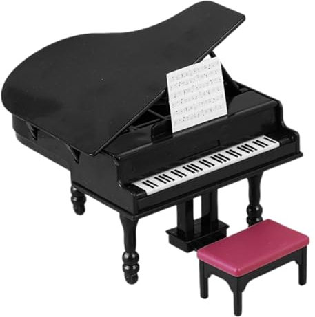Toyvian 1 Set Dollhouse Piano Musical Instrument Model Piano Cake Topper Mini Grand Mini Furniture Doll House Accessories Doll House Furniture Musical Instrument Adornments