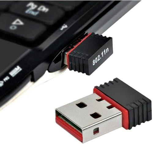 150 Mbps WiFi Smart Wireless Usb Adapter, Wifi Receiver for PC Laptop, Mini Wifi Dongle, 802.11 b/g/n Network Dual Band 2.4 Portable Dongle, Internet Adapter transmitter for men women