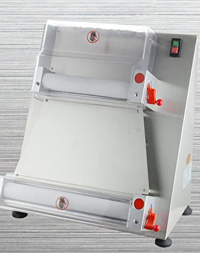 SmPinnaA Commercial Dough Roller Sheeter, 600W Pizza Dough Roller Sheeter, 15 Electric Pizza Press Making Machine, 370W Automatically Pasta Maker Machine for Pizza Bread and Pasta