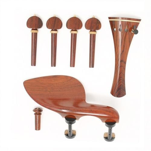 Accessori per violino Set Di Accessori Per Poggiaguancia Per Cordiera Per Violino In Palissandro A 4 Corde. Set Di Accessori Per Poggiaguancia Per Cordiera Per Violino(3/4)
