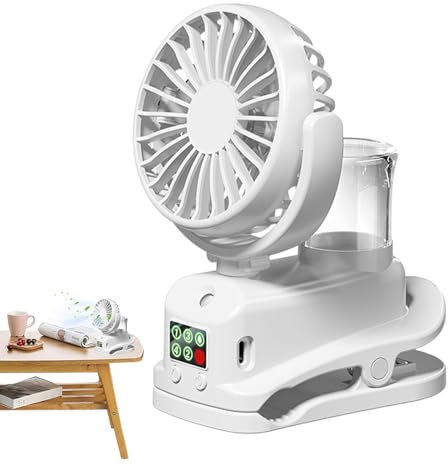 Ventilador de nebulización portátil, ventilador de pulverización de agua | Ventilador de mesa de escritorio para exteriores, para viajes, trabajo, hogar, camping