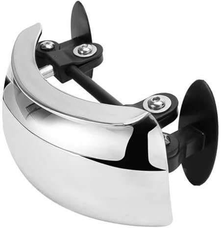 Laroal Espejos para Motocicletas, de 180 Grados, Gran Angular, visión Completa, sin Puntos Ciegos, Espejos retrovisores para Motocicletas, Motos de Cross, Motos de Calle y Scooters eléctricos