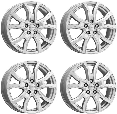 4x Dezent Felgen TV silver 6.5Jx16 ET48 5x112 kompatibel mit Volkswagen Beetle Caddy Golf Jetta T-Roc Touran