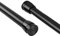 Extendable Curtain Poles 70-120cm Shower Curtain Rods Tension Rods for Curtains Shower Curtain Rails NO Drill for Shower Curtain, Windows, Door Curtain, Bathroom and Wardrobe, Black