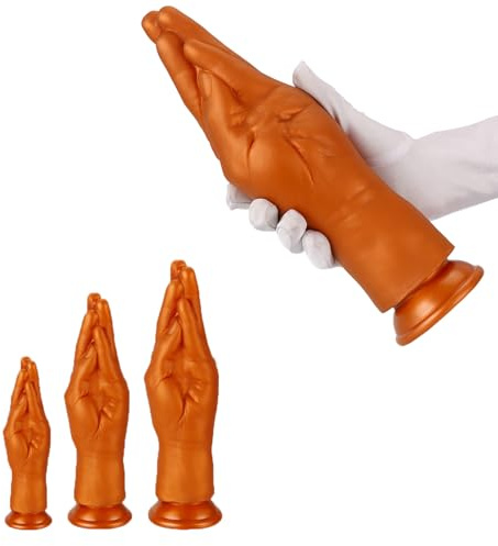 Youxclian Weich Silikon Riesige Realistischer Hand Dildo S/M/L Big Faust Anal Dildos Analdildo mit Saugnapf Arm Fist Butt Plug Fisting G-Punkt Penis Masturbieren Sexspielzeug für Frauen Männer (L)