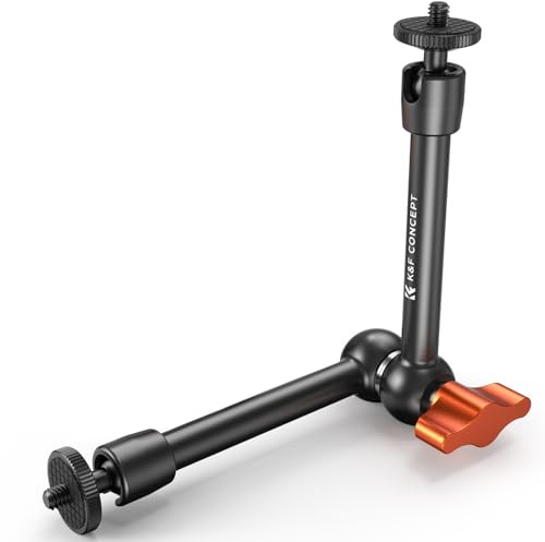 K&F CONCEPT 9.8 Magic Arm with 1/4 Screw for Camera Monitor | Articulating Camera Arm for DSLR Action Camera Light Compatible with Insta360 Osmo Pocket 3 Action 6/5 Hero 13/12, MS-32