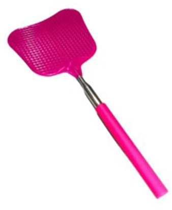 Asyduey Telescopic Fly Swatters Heavy Duty Flyswatter with Stainless Mosquito Repellent Tool Home Replacement Parts Tools A