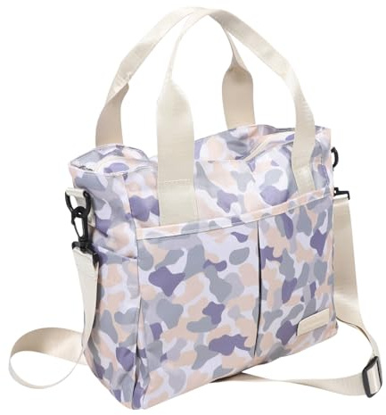 Hoement Große Wickeltasche aus Oxford Vielen Fächern Vielseitige Umhängetasche und Schultertasche für Mütter Geräumiger Organizer für Babyutensilien Geeignet für Reisen Arbeit und Alltag