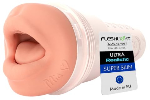 Fleshlight Mia Malkova Headshot (Mouth) - SuperSkin Masturbator, Sex-Spielzeug extrem realistisch