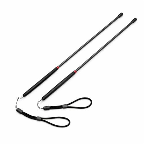 LVELISSE 21-Inch Riding Crop 2-Piece Set, Black Horse Whip with Non-Slip Grip, Wrist Strap & Protective Tip for Training, Cosplay & Performance