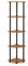 Furinno Turn-N-Tube 5-stufiges Eckdisplay-Mehrzweckregal, Bücherregal, Aufbewahrungsregal, mit Runde Rohre, Kirsche Hell, 29.5 x 29.5 x 146.6 cm