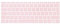 MOSISO Keyboard Cover Protective Skin Compatible with MacBook Pro 13 inch 2017 2016 Release A1708 without Touch Bar & Compatible with MacBook 12 inch A1534 (EU Layout), Rose Quartz