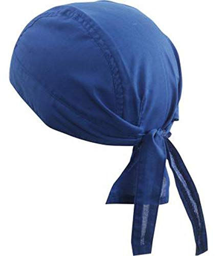 noTrash2003 Design Bandana Cap Mütze Kopftuch Bikertuch in 20 Farben für Sport und Freizeit (Royal)