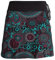 Vishes - Alternative Bekleidung - Kurzer Damen Baumwoll-Rock Bunt mit Mandalas und Blumen Bedruckt schwarz 36