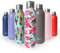 ANSIO Water Bottle,Vacuum Flask & Stainless Steel Water Bottle Double Walled Insulated Drinks Bottle Hot & Cold BPA Free Outdoor Sports Camping Hiking Cycling (500 ML, Pattern Pink)