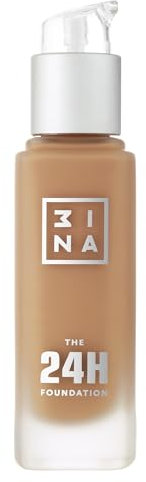 3INA MAKEUP - The 24H Foundation 654 - Hellbraun Foundation mit Unterton Neutral - Foundation Hauttonanpassend - 24H Langlebige Formel Wasserdichte Foundation - Vegan - Cruelty Free