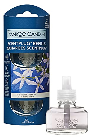 Yankee Candle ScentPlug Nachfüllpackungen | Midnight Jasmine Duftöl für Raumduftstecker | bis zu 60 Tage Duft | 2 Stück