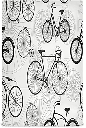 JUMBEAR Geschirrtuch mit Fahrrad-Druck, weich, saugfähig, wiederverwendbar, Geschirrtücher und Tischdekoration, 71,1 x 45,7 cm, 1 Stück
