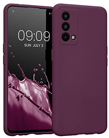 kwmobile Slim Case kompatibel mit Realme GT Master Edition Hülle - Handyhülle aus Silikon in Bordeaux Violett