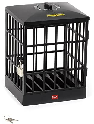 Legami - Prigione per Cellulari, Timer fino a 60 Minuti, regolabile manualmente, include1 Lucchetto e 2 Chiavi, 12,5x18,5 cm, contiene fino a 6 Cellulari