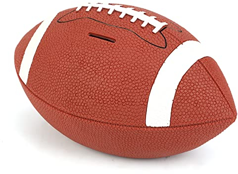 H&W Rugby-Sparschwein für Jungen, bruchsichere Rugby-Sport-Münzbank, große Größe, tolles Geschenk für Kinder